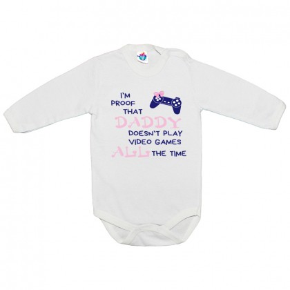 Бебешко боди Тати не Играе игри през цялото Време