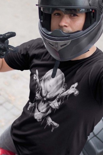 Мъжка тениска с Череп с кости