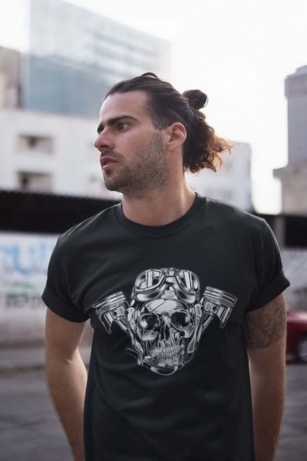 Мъжка тениска Череп Speed