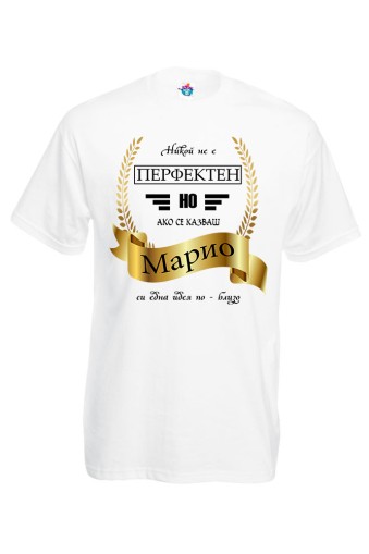 Мъжка тениска Никой не е перфектен