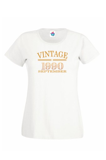 Дамска тениска за рожден ден  VINTAGE September