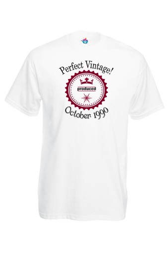 Мъжка Тениска За Рожден Ден Perfect Vintage  За Октомври
