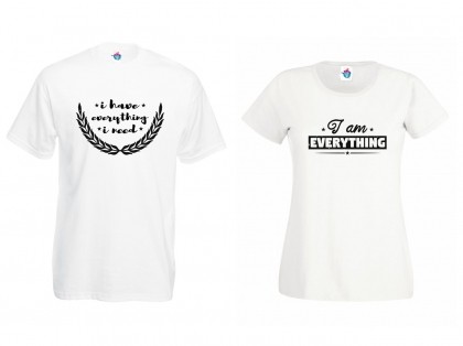 Тениски За Двойки Аз Имам Всичко