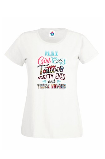 Дамска Тениска За Рожден Ден Рretty Eyes За Май