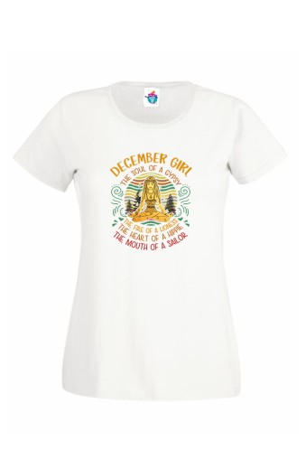 Дамска Тениска За Рожден Ден Soul Of A Gypsy За Декември