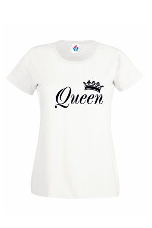 Дамска тениска с надпис Queen