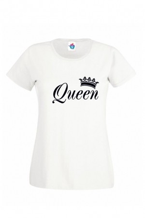 Дамска тениска с надпис Queen
