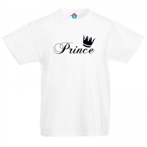 Детска тениска с надпис Prince