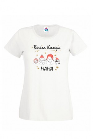 Дамска тениска за Коледа Весела Коледа /2/