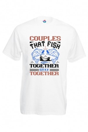 Мъжка Тениска За Риболов Couples That Fish Together