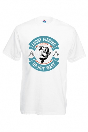 Мъжка Тениска За Риболов Lucky Fishing Shirt  Do Not Wast