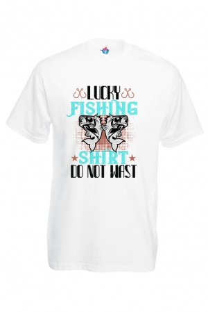 Мъжка Тениска За Риболов Lucky Fishing Shirt Do Not Wast