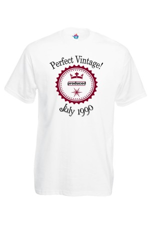 Мъжка тениска за Рожден ден  Perfect vintage July