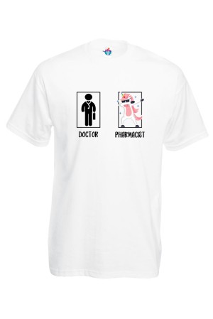 Мъжка тениска   Pharmacist vs doctor