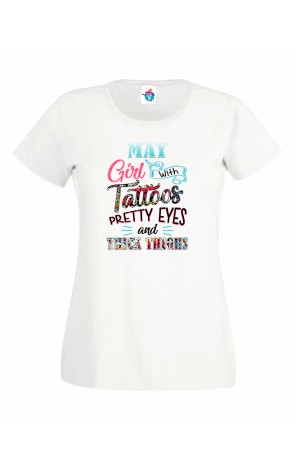 Дамска Тениска За Рожден Ден Рretty Eyes За Май