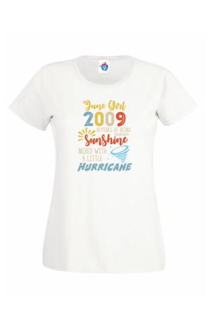 Дамска Тениска За Рожден Ден Little Hurricane За Юни