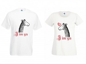 Тениски За Двойки  I Love You
