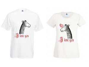 Тениски за двойки  I love you