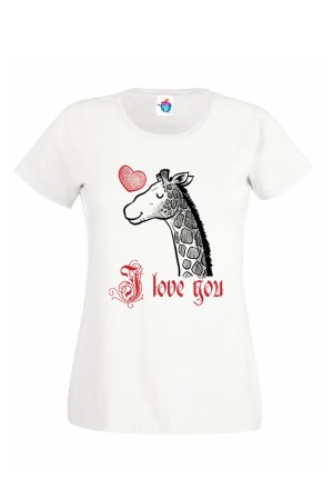 Дамска Тениска за двойки - I love you